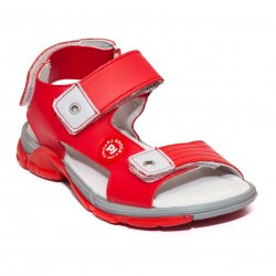 Sandale copii - Sandale copii piele Pj Shoes Roy rosu 27-36