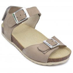 Sandale copii  - Sandale copii piele cu talpa din pluta pj shoes Leon albastru 27-36
