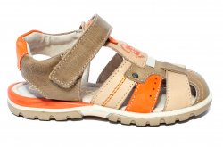 Sandale copii  - Sandale copii piele hokide 407 maro port 26-32