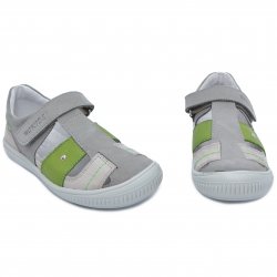 Sandale copii - Sandale copii piele hokide 422 gri verde gri 26-35