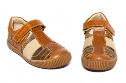 Sandale copii - Sandale copii piele hokide 422 maro 26-30