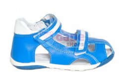 Sandale copii - Sandale copii pj shoes Mario albastru alb