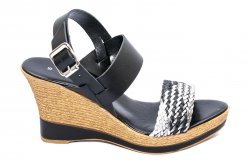 Sandale dama  - Sandale cu platforma dama piele naturala 072 negru 35-41