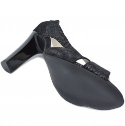 Sandale dama  - Sandale cu toc dama 040 negru lux 34-40