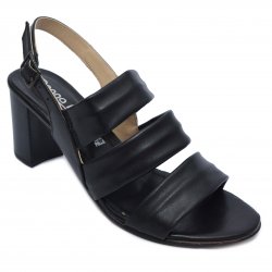Sandale dama - Sandale dama cu toc piele 1700 negru 35-41