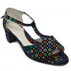 Sandale dama - Sandale dama cu toc piele 219 negru color 33-41