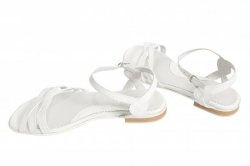 Sandale dama  - Sandale dama piele 121.8 alb 34-41