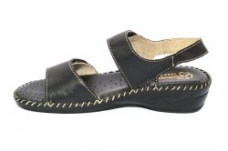 Sandale dama  - Sandale dama piele Glamourella 7284 negru 35-41