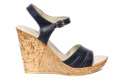 Sandale dama  - Sandale dama platforma piele Tisa 387 blu 35-40