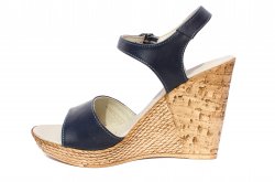 Sandale dama  - Sandale dama platforma piele Tisa 387 blu 35-40