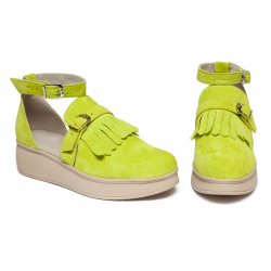 Sandale copii  - Sandale domnisoare din piele 1803 vernil 34-41