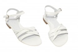 Sandale dama  - Sandale femei piele 121.8 alb 34-41
