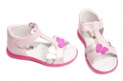 Sandale copii  - Sandale fete 101 roz fluture