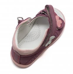 Sandale copii  - Sandale fete din piele cu talonet AV44 mov 18-30