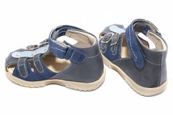 Sandale copii  - Sandale fete hokide 172 blu bej