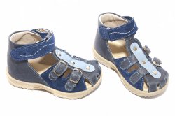 Sandale copii  - Sandale fete hokide 172 blu bej
