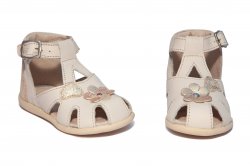 Sandale copii  - Sandale fete inalte pe glezna hokide 77 crem 18-24