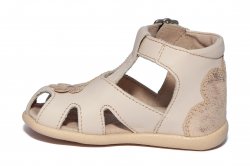 Sandale copii  - Sandale fete inalte pe glezna hokide 77 crem 18-24