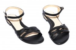 Sandale copii  - Sandale fete piele 121.9 negru 34-41