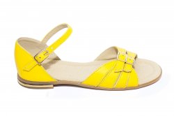 Sandale copii  - Sandale fete piele 1377 galben 26-36