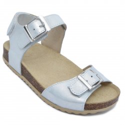 Sandale copii  - Sandale copii piele cu talpa din pluta pj shoes Leon albastru 27-36