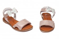 Sandale copii  - Sandale fete piele pj shoes Ana roz pipit 27-36