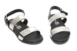 Sandale copii - Sandale fete pj shoes Corso argintiu 27-36