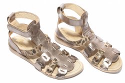 Sandale copii  - Sandale fete pj shoes Dixie auriu