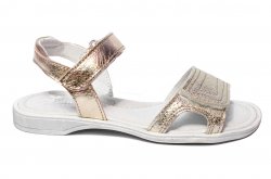 Sandale copii  - Sandale fete pj shoes piele Ana auriu 26-36