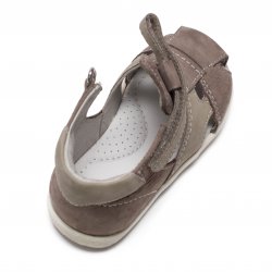 Sandale copii  - Sandalute copii din piele cu talonet AV37 gri 17-30
