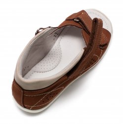 Sandale copii  - Sandalute copii din piele cu talonet AV44 maro 18-30