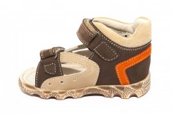 Sandale copii  - Sandalute copii hokide 276 bej maro 18-25