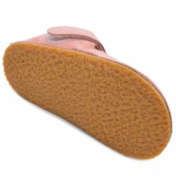 Sandale copii  - Sandalute fete barefoot din piele 2022 roz flori 17-25