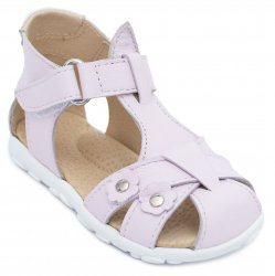 Sandale copii  - Sandalute fete din piele cu talonet 346 roz pal TA 18-25