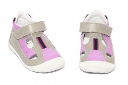 Sandale copii  - Sandalute fete hokide 139 gri roz 18-24