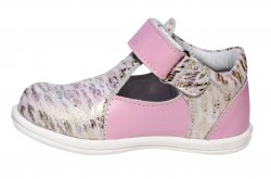 Sandale copii - Sandalute fete pj shoes Pablo roz print 18-26