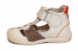 Sandale copii - Sandalute ortopedice copii 273 bej maro 18-24