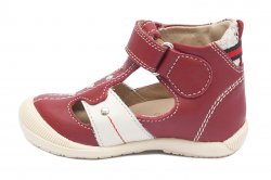 Sandale copii - Sandalute ortopedice copii hokide 273 rosu bej 18-24