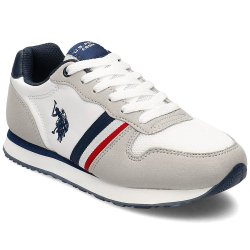 Pantofi sport copii  - Sneakers copii U.S. POLO ASSN Sand alb 26-40