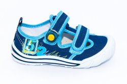 Tenisi copii  - Tenisi baieti brant din piele 1811 albastru 26-31