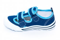 Tenisi copii  - Tenisi baieti brant din piele 1811 albastru 26-31
