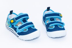 Tenisi copii  - Tenisi baieti brant din piele 1811 albastru 26-31