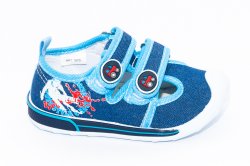 Tenisi copii  - Tenisi baieti cu brant din piele 1870 blu 21-26