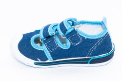 Tenisi copii  - Tenisi baieti cu brant din piele 1870 blu 21-26