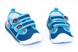 Tenisi copii  - Tenisi baieti cu brant din piele 1870 blu 21-26