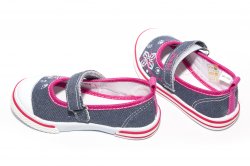Tenisi copii - Tenisi balerini fete 1745 jeans roz 25-30