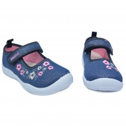 Tenisi copii  - Tenisi fete cu brant din piele 20-003 jeans 25-31