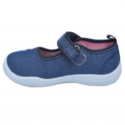 Tenisi copii  - Tenisi fete cu brant din piele 20-003 jeans 25-31