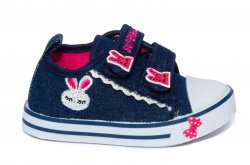 Tenisi copii - Tenisi fete textil spuer gear 1118 blu roz 20-25