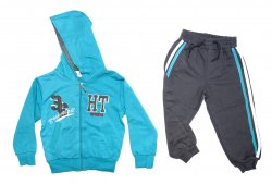 Compleuri-treninguri copii  - Trening baieti 1175 albastru turcoaz